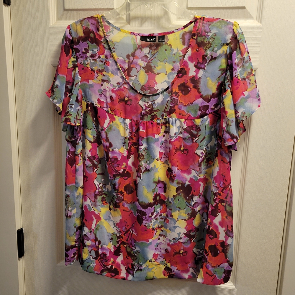 a.n.a Multicolor Floral Blouse
